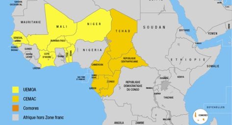 Zone Franc et ses trois zones monétaires